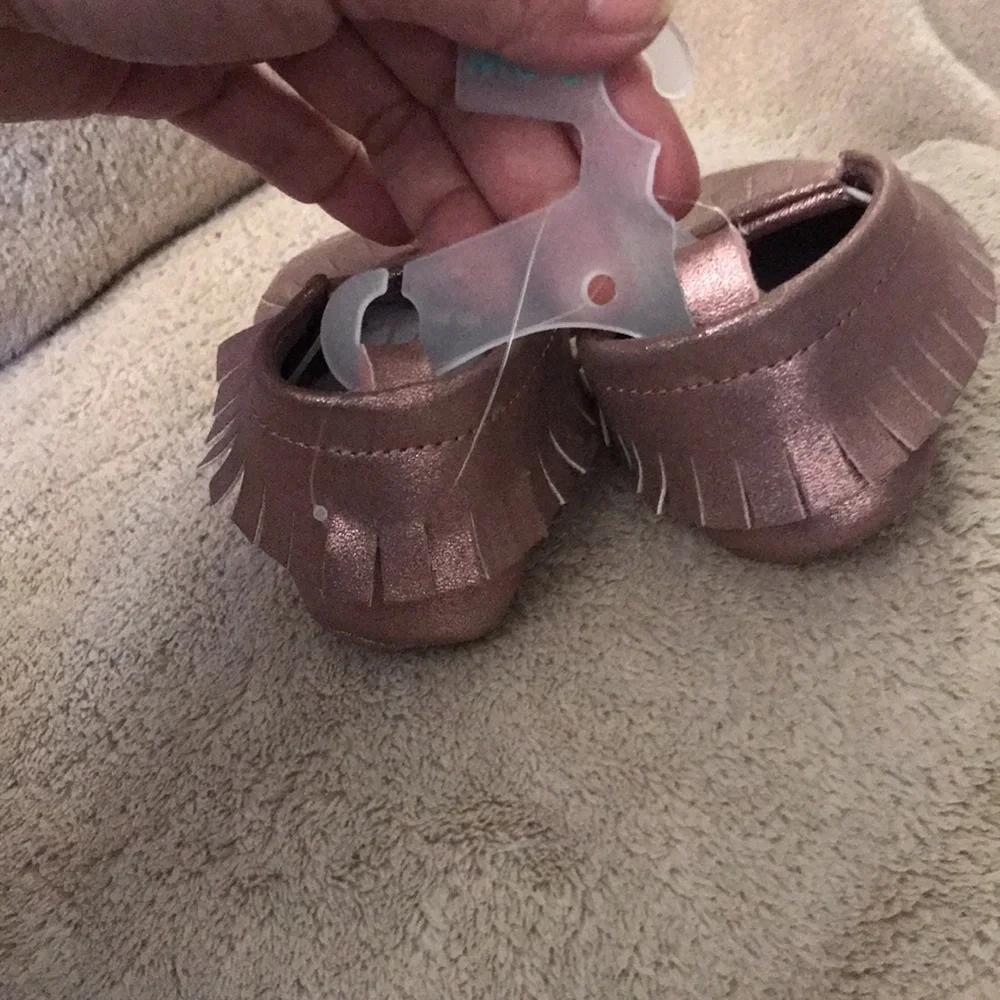 Pink sparkly 6-9 months Mocassins Target New